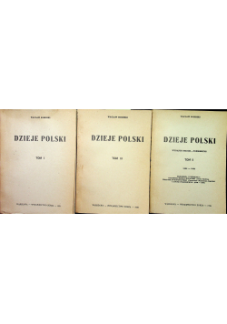 Dzieje Polski 3 tomy 1938 r II obieg