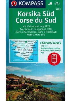 Mapa turystyczna. Korsyka cz. południowa (komplet)