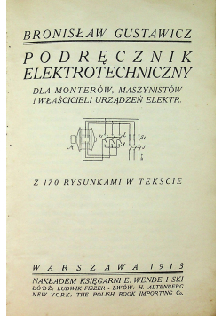 Podręcznik elektrotechniczny 1913 r.