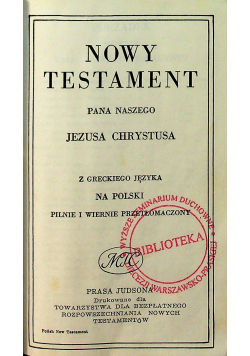 Nowy Testament 1948 r