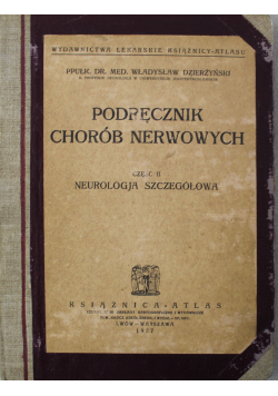 Podręcznik chorób nerwowych 1927 r