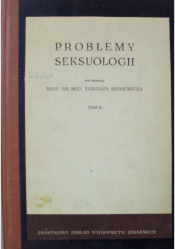 Problemy seksuologii tom II