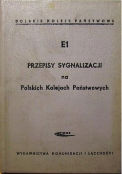 E1 przepisy sygnalizacji na Polskich Kolejach Państwowych