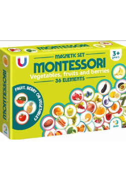 Zestaw magnetyczny Montessori Warzywa i owoce
