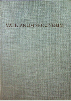 Vaticanum secundum Tom I