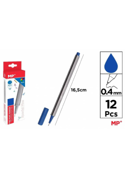 Cienkopis 0.4mm ciemnoniebieski (12szt)