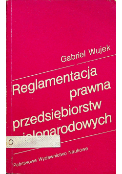 Reglamentacja prawna przedsiębiorstw wielonarodowych