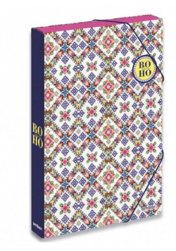 Teczka Box A4 z gumką Boho Chic