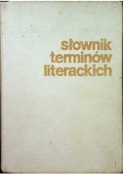 Słownik terminów literackich