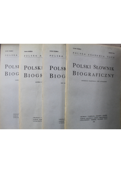 Polski Słownik Biograficzny Tom XXIII nr 1 do 4 Zeszyt 96 do 99