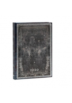 Kalendarz książkowy midi 2020 12M Midnight Steel