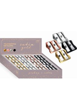 Temperówka metalowa Satin Gold (24szt)