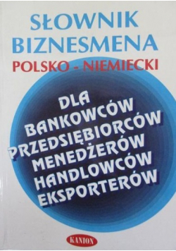 Słownik biznesmena polsko niemiecki
