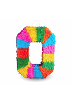 Piniata cyfra 0 50x35x7.5cm