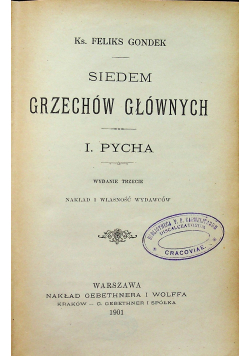Siedem grzechów głównych około 1901 r.
