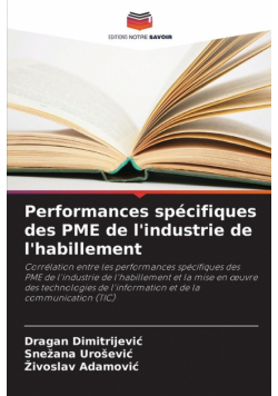Performances spécifiques des PME de l'industrie de l'habillement