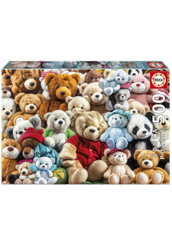 Puzzle 500 Pluszowe misie