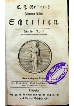 Schriften Funfter zheil und sechster zheil 1784r