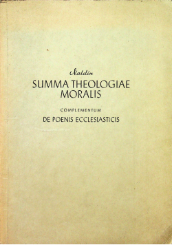 Summa theologiae moralis De poenis ecclesiasticis
