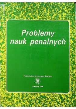 Problemy nauk penalnych