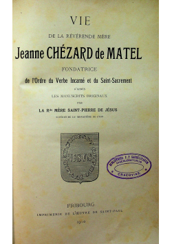 Jeanne Chezard de Matel 1910 r.
