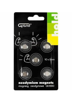 Magnesy neodymowe GR-N510 10mm 5szt GRAND