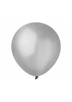 Balony Decomex metallic Silver 100szt