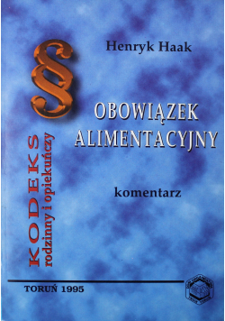 Obowiązek alimentacyjny Komentarz