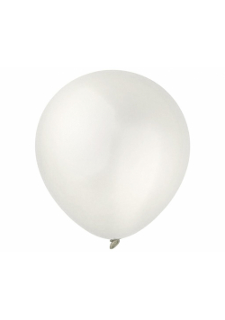 Balony Decomex metallic Pearl White 100szt