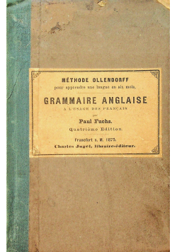 Methode Ollendorff grammaire anglaise 1875 r