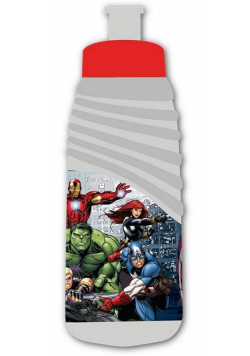 Bidon plastikowy Avengers szary