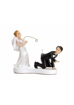 Figurka Para Młoda z wędką 13cm