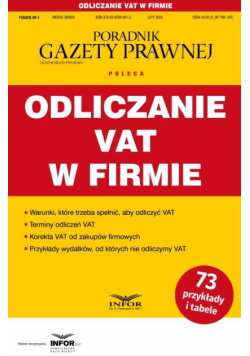 Odliczanie VAT w firmie. Podatki 4/2025