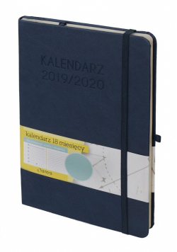 Kalendarz A5 2019/2020 granatowy 18 M-cy ANTRA