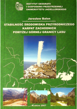 Stabilność środowiska przyrodniczego Karpat Zachodnich powyżej górnej granicy lasu