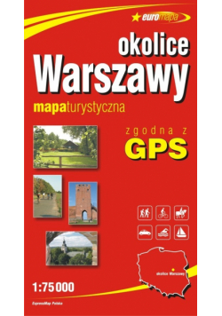 Okolice Warszawy mapa turystyczna 1:75 000
