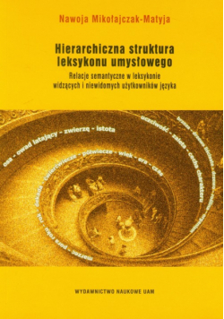 Hierarchiczna struktura leksykonu umysłowego