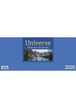 Kalendarz 2020 Biurkowy Universe - niebieski