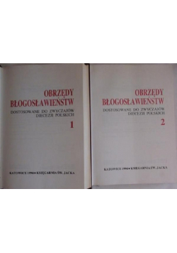 Obrzędy błogosławieństw 2 tomy