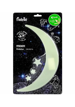 Ozdoby fluorescencyjne Księżyc i Gwiazdy Fiorello 6 szt.mix GR-GW16