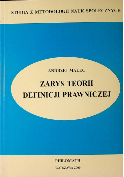 Zarys teorii definicji prawniczej