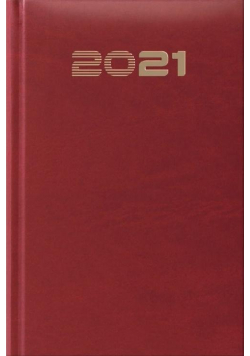 Terminarz 2021 A5 Standard czerwony