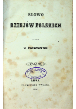 Słowo Dziejów Polskich 1860 r