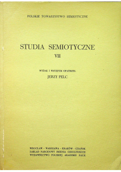 Studia Semiotyczne VII