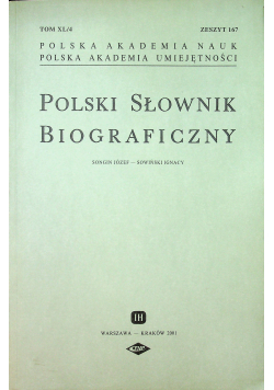 Polski Słownik Biograficzny Tom XL / 4 Zeszyt 167