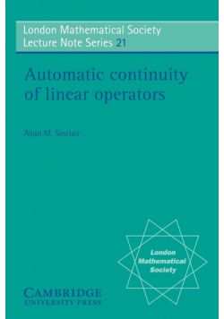 Automatic Continuity of Linear Operators