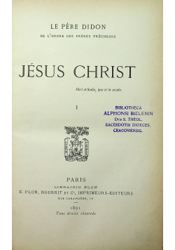 Jesus Christ I 1891 r.