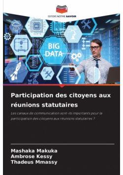 Participation des citoyens aux réunions statutaires