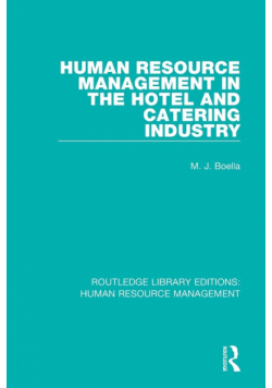 Human Resource Management in the Hotel and Catering Industry