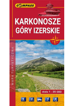 Mapa turystyczna - Karkonosze, Góry Izerskie
